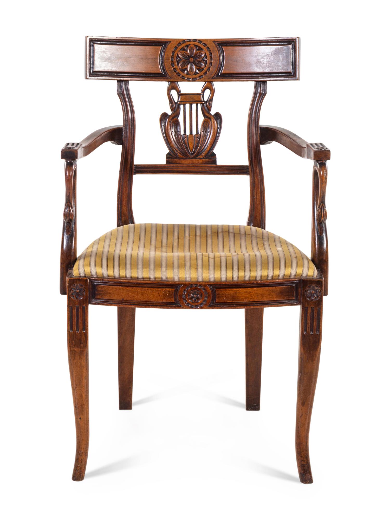 An Empire Style Fauteuil