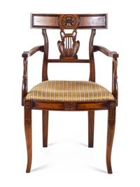 An Empire Style Fauteuil