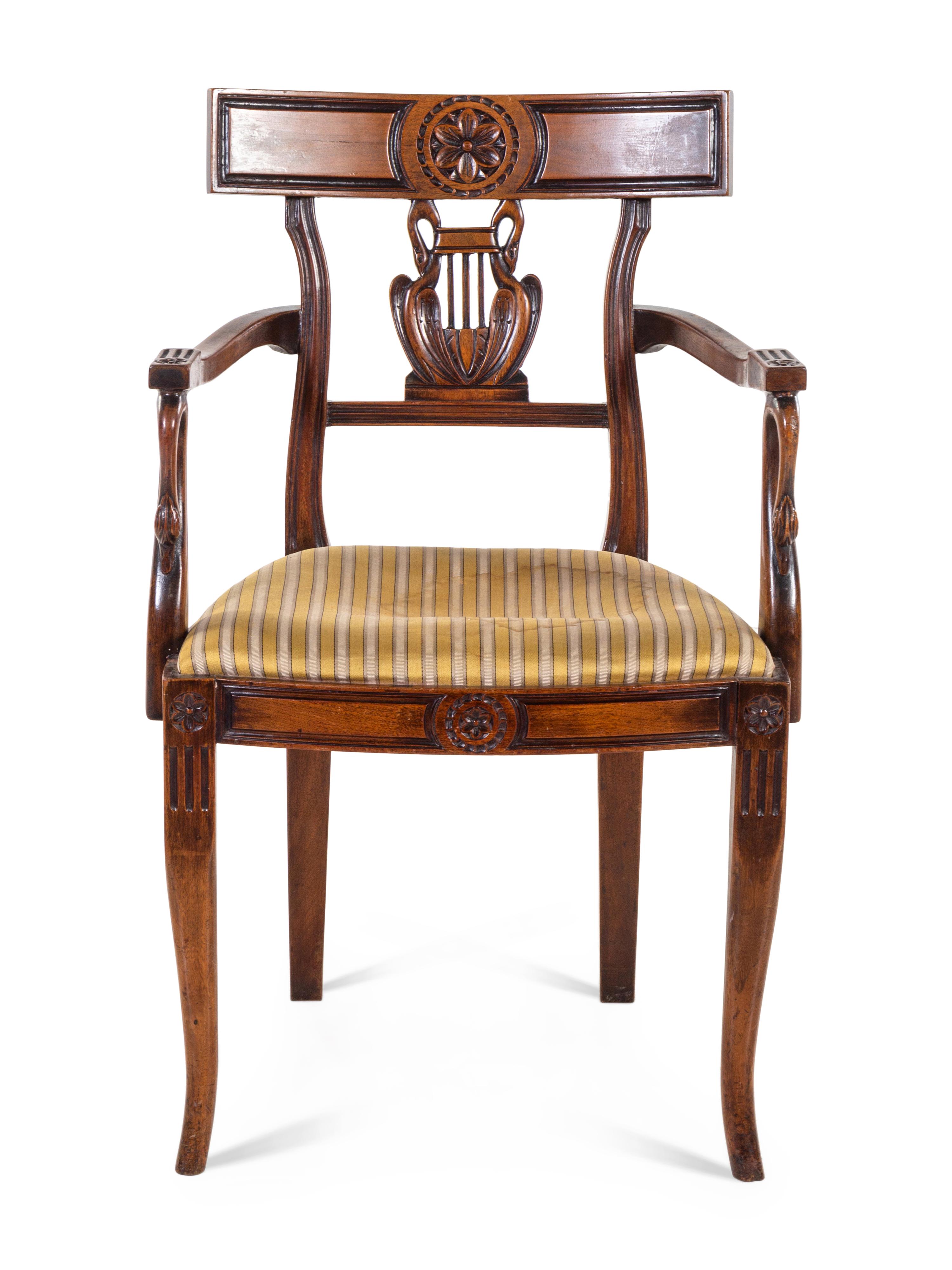 An Empire Style Fauteuil