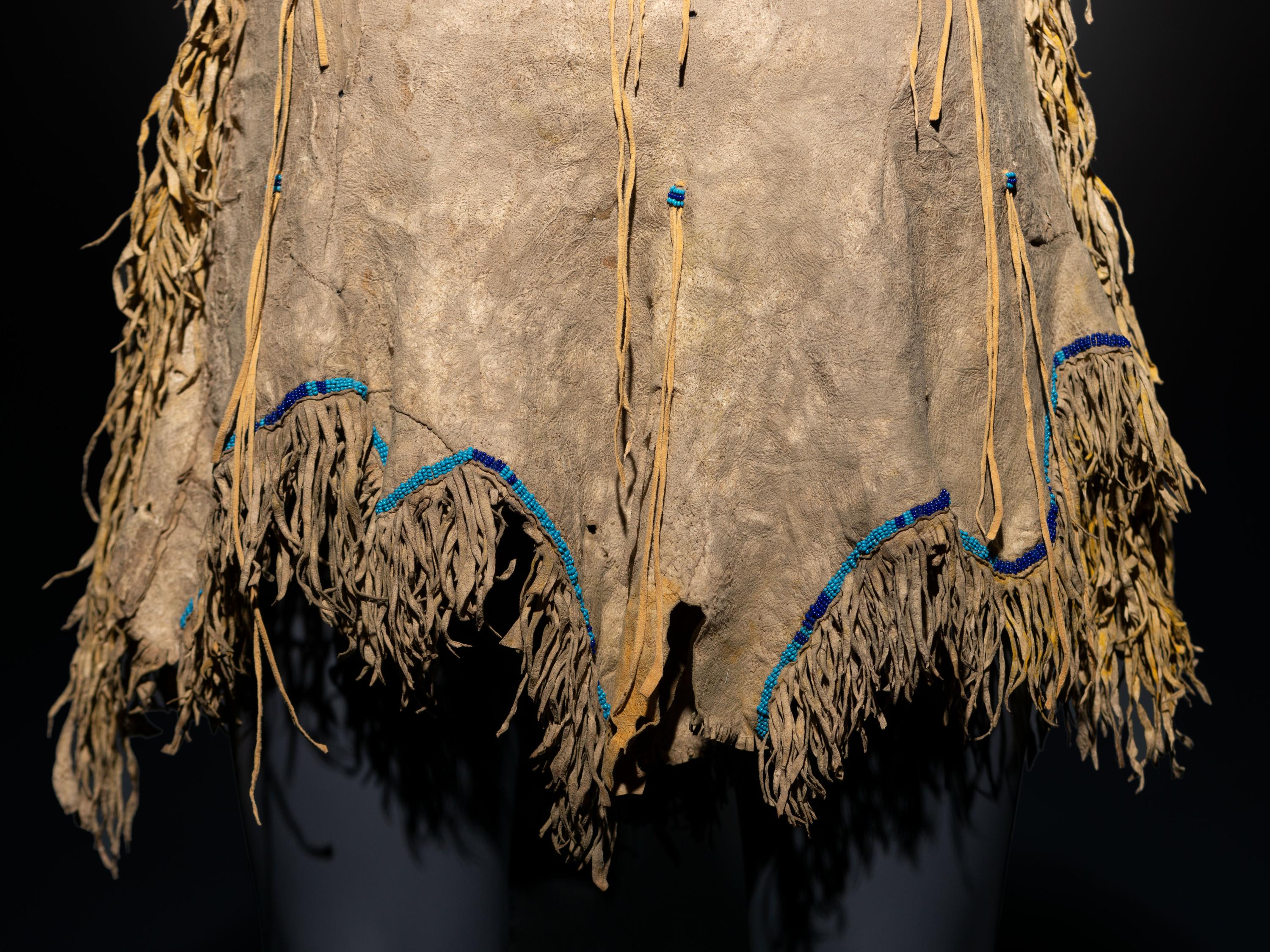 Kiowa Beaded Hide Dress
