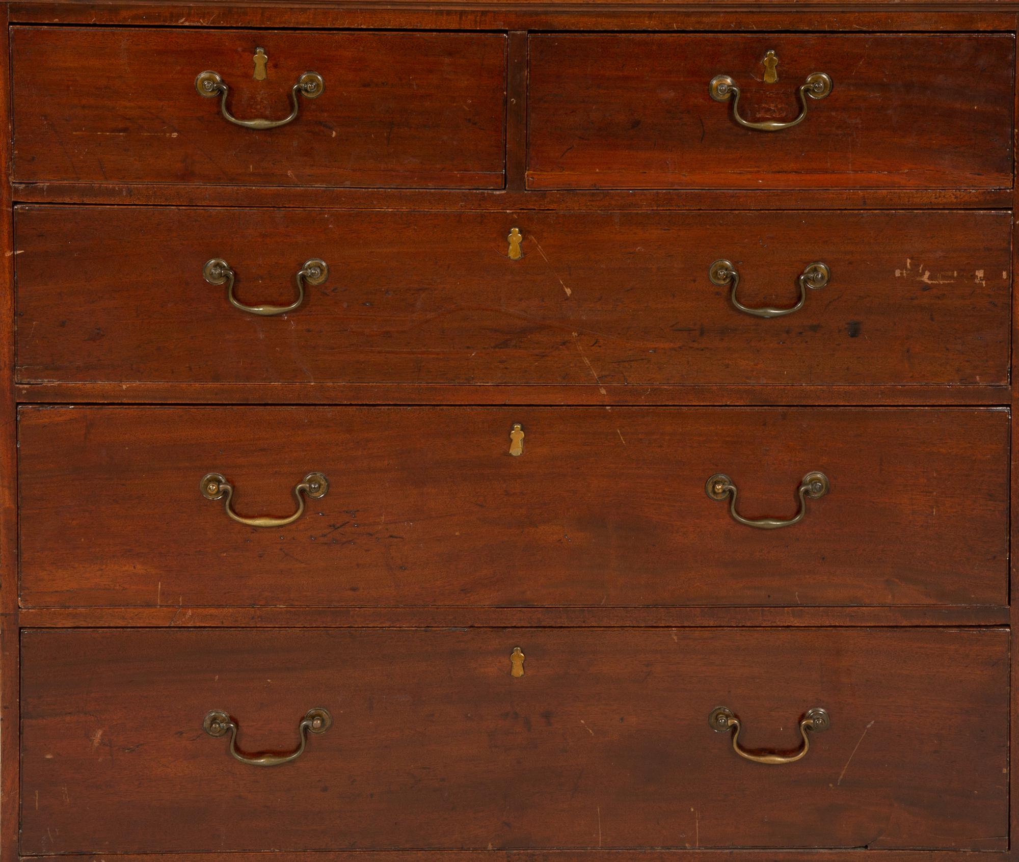 A George III Style Mahogany Linen Press