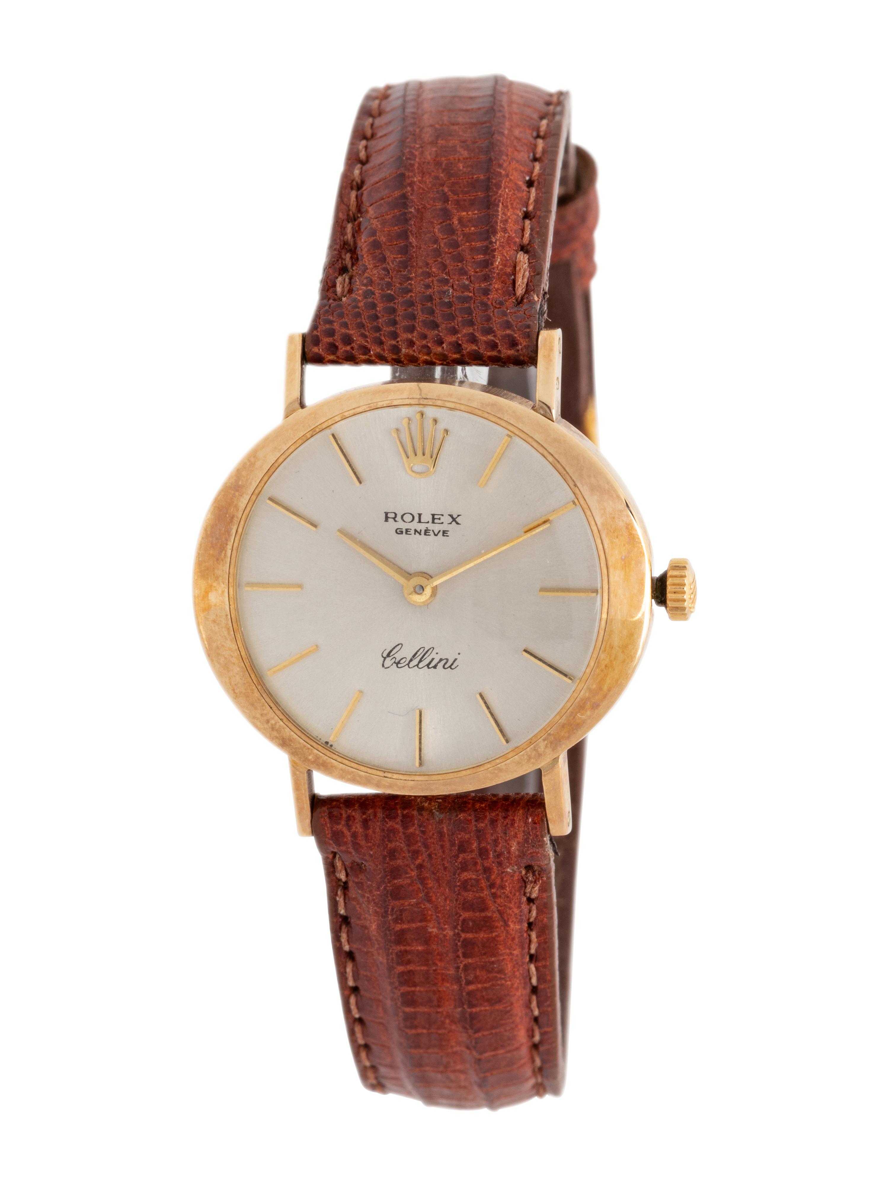 ROLEX, REF. 3653 14K YELLOW GOLD 'CELLINI' WRISTWATCH