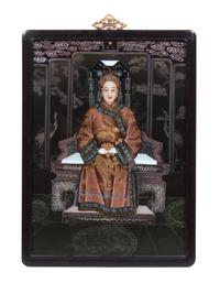 Three Painted Plaques Each 21 3/4 x 15 1/2 inches.