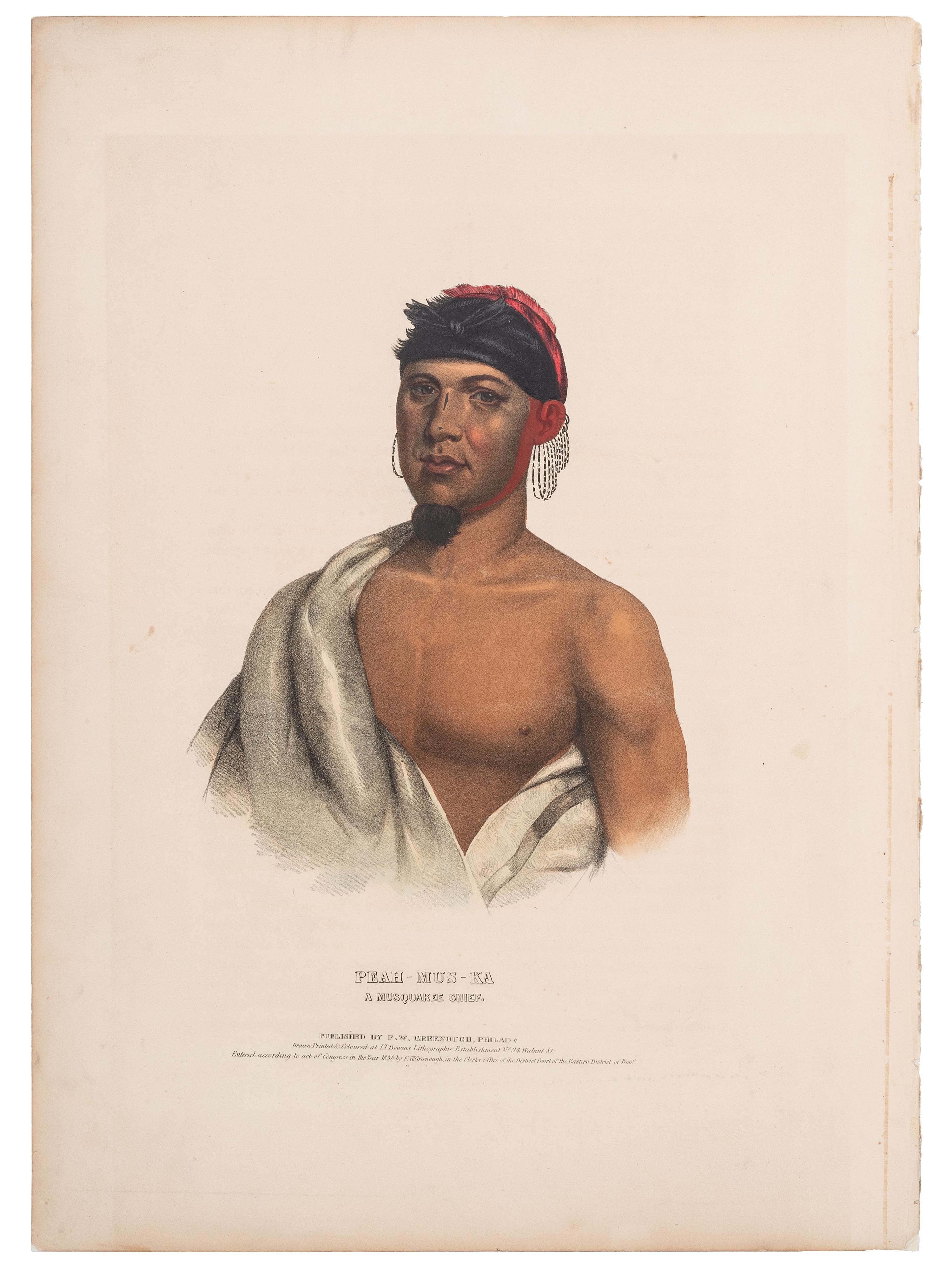 [McKENNEY & HALL]. A group of 5 large folio hand-colored lithographs. 1837-1838.
