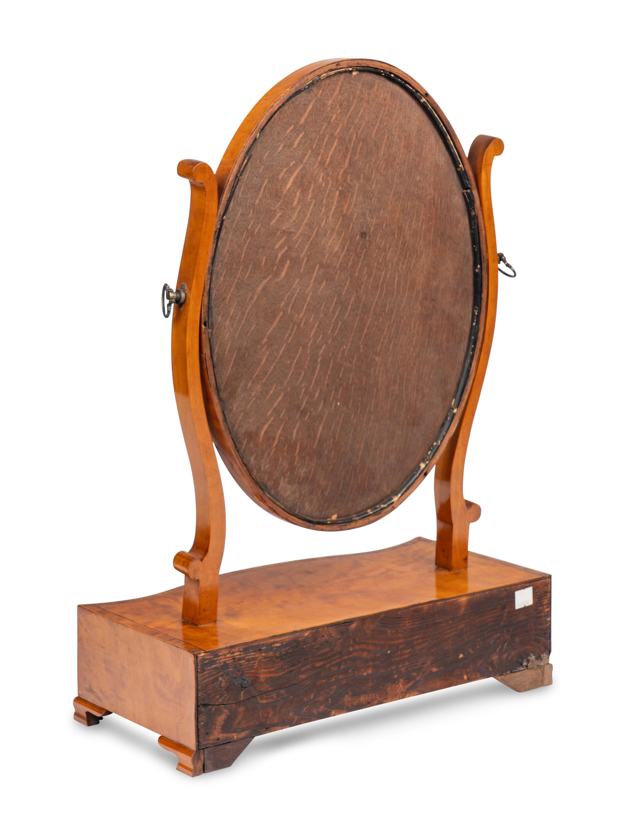 A George III Satinwood Dressing Mirror