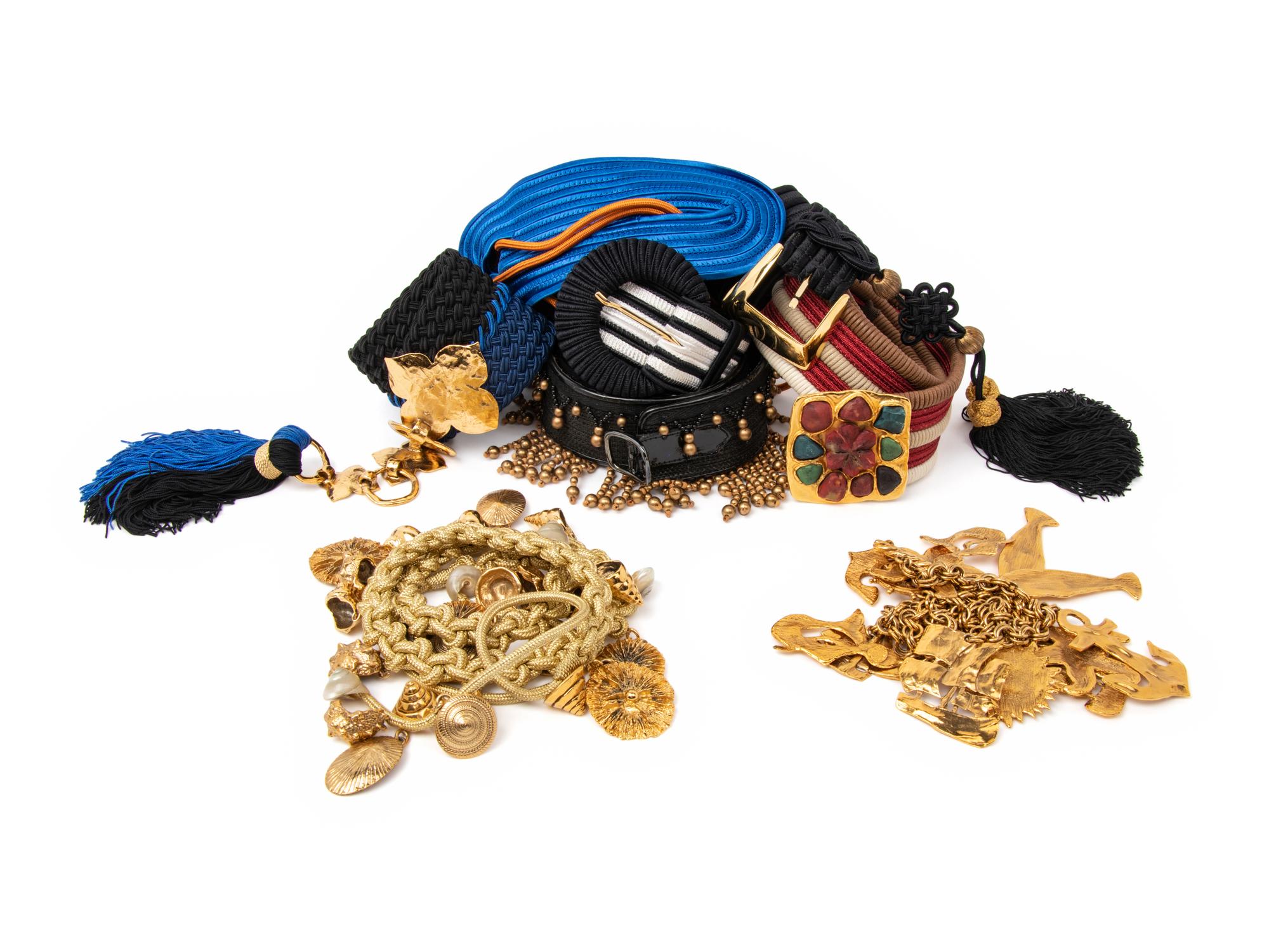 Eight Yves Saint Laurent Rive Gauche Belts, 1980-90s