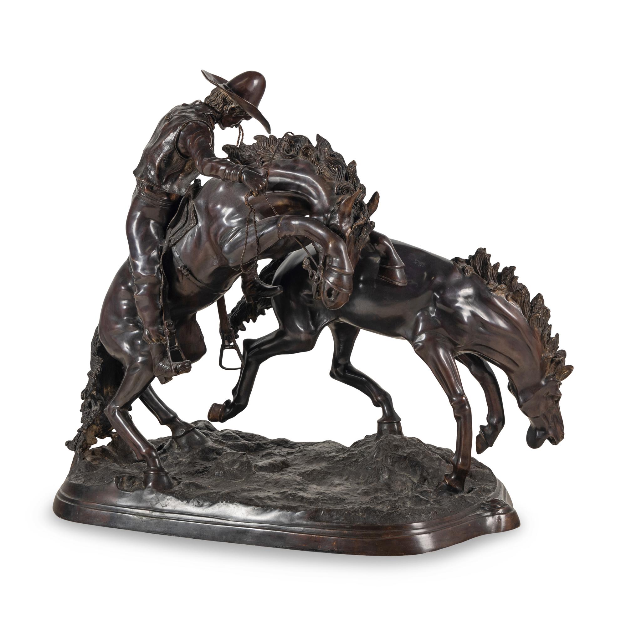 After Frederic Remington, 20th Century — Bronco Buster