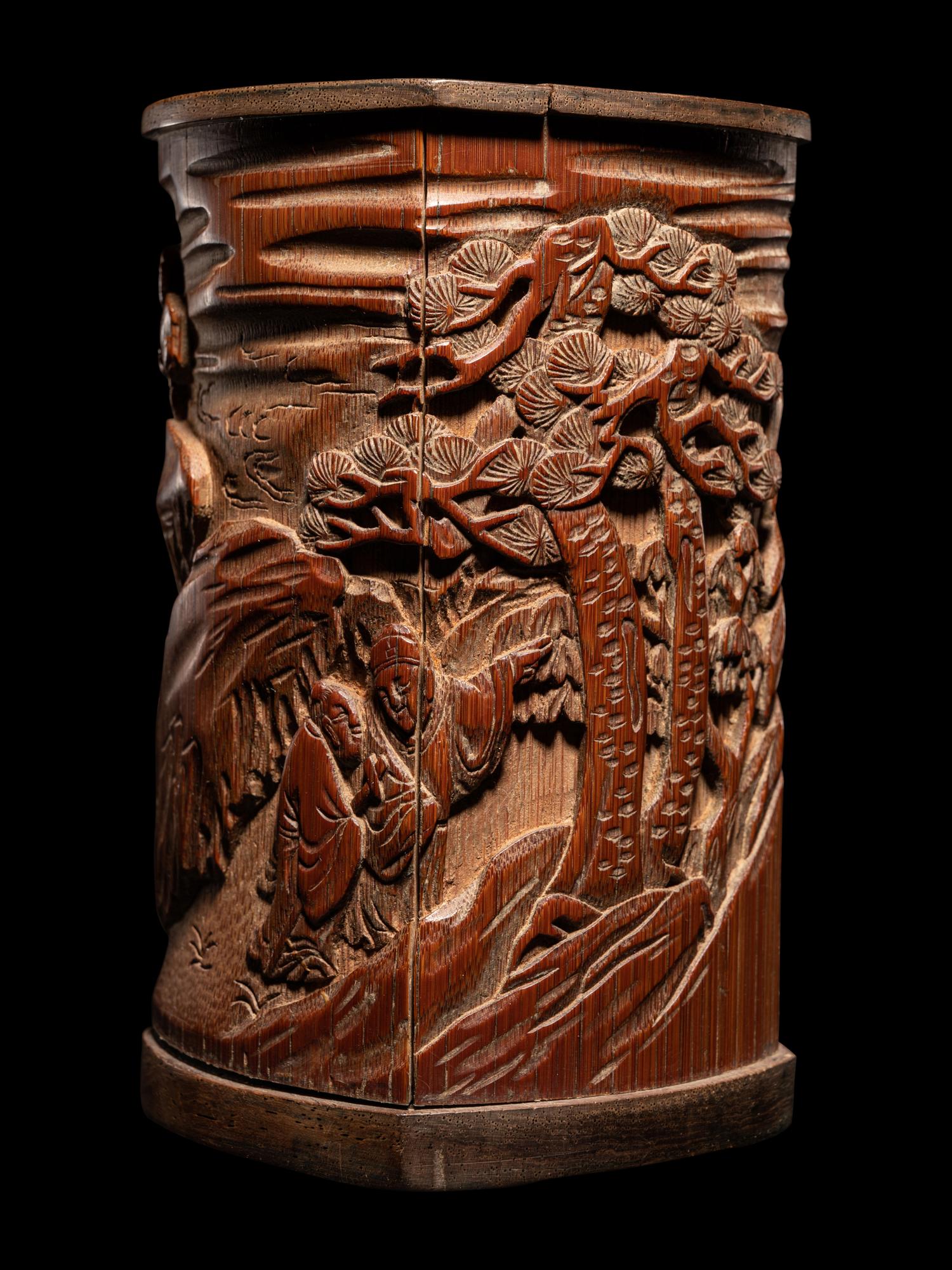 Four Chinese Brushpots, Bitong