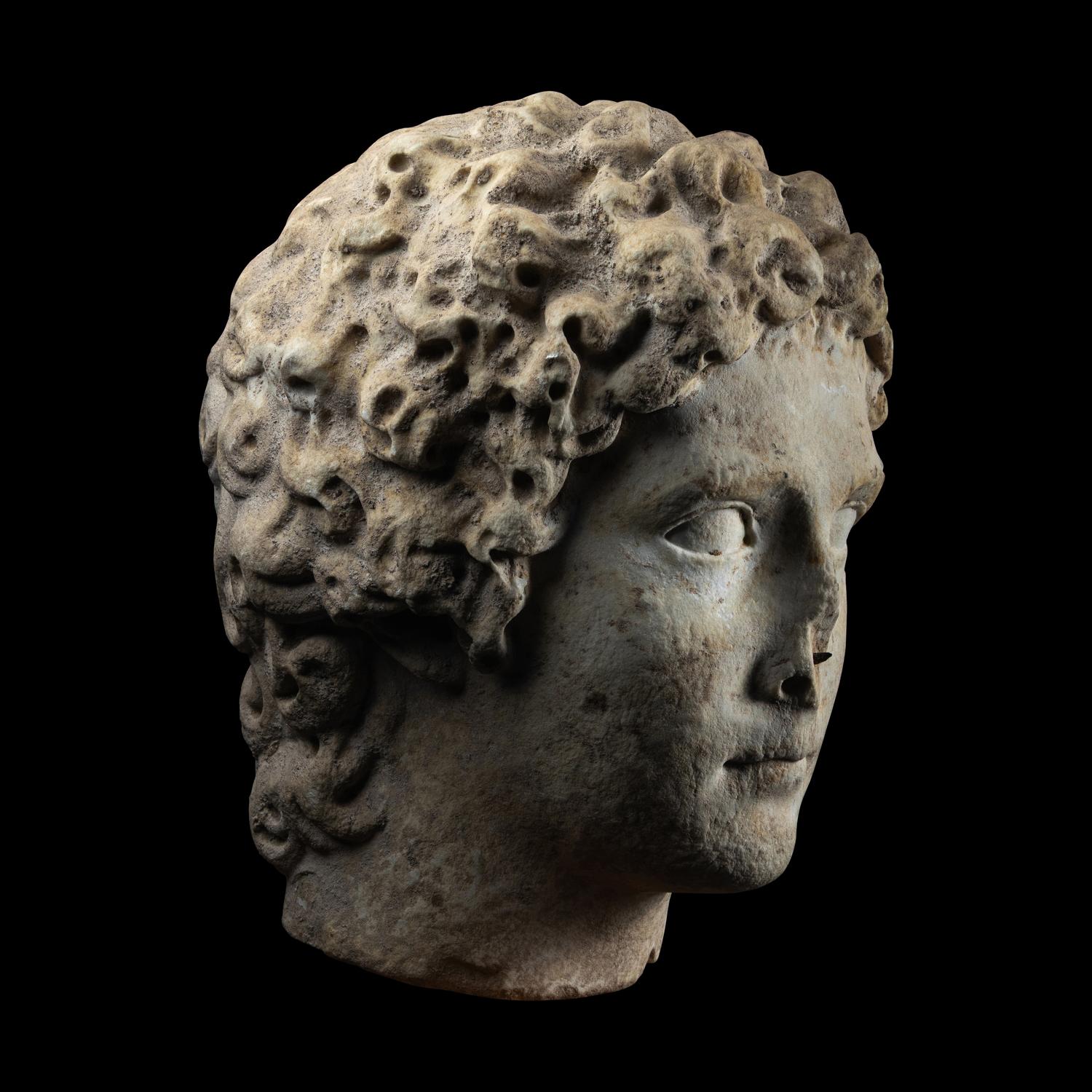 A Roman Marble Head of a Youth