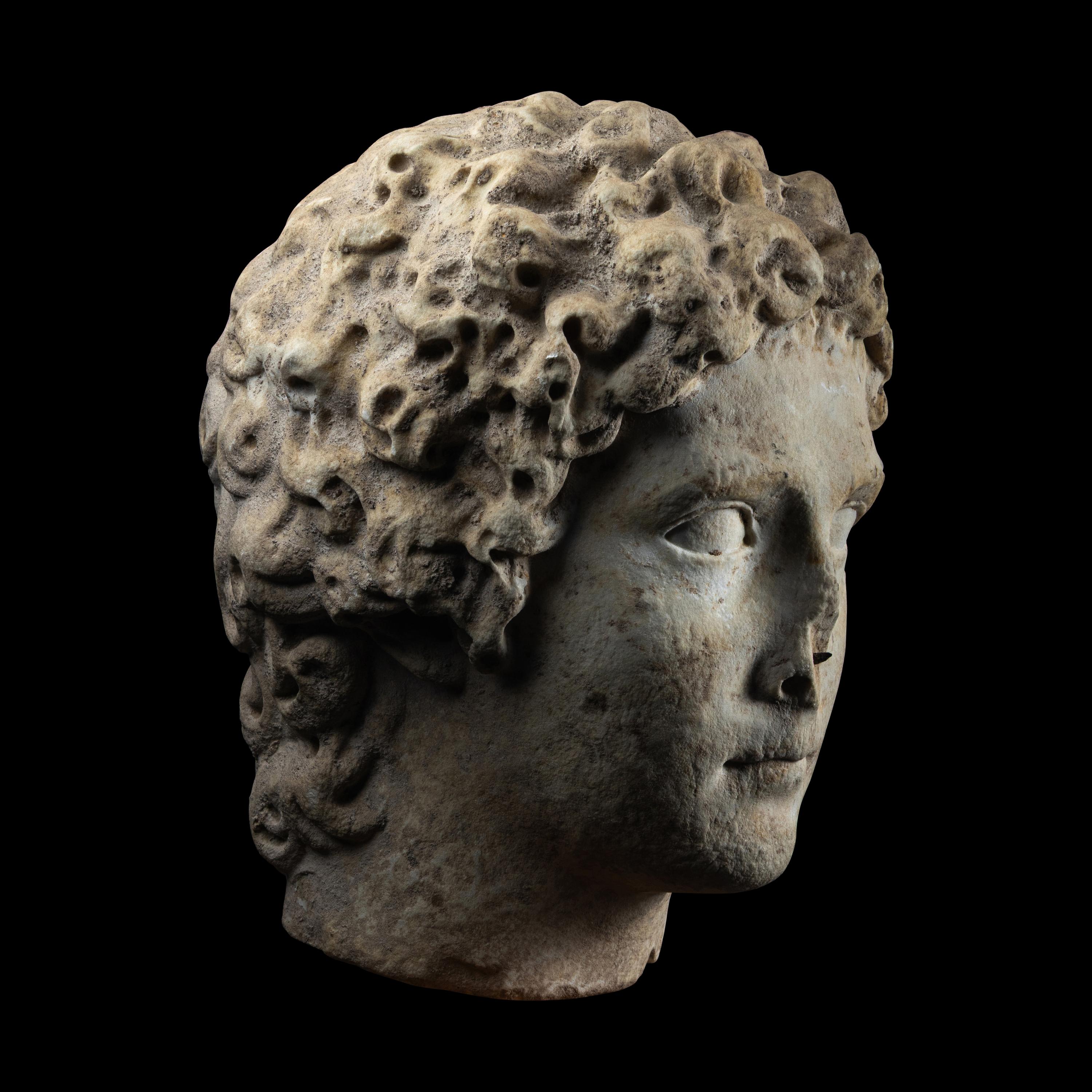 A Roman Marble Head of a Youth