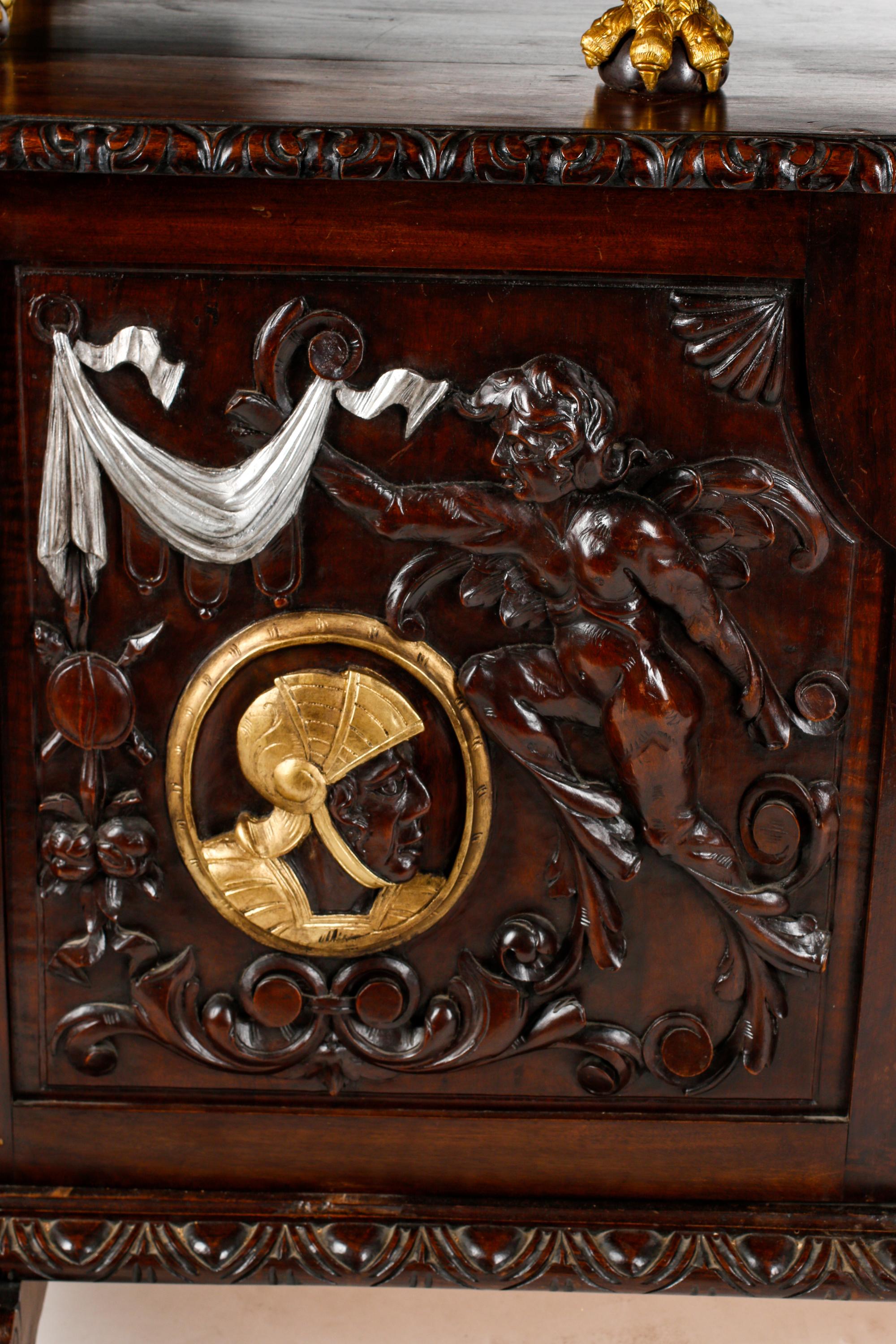 An Italian Renaissance Style Semiprecious Stone-Inlaid Collector's Cabinet on Stand