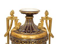 A Sèvres Gilt Bronze Mounted Porcelain Urn