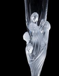 A Pair of Erté 'Mystique' Glass Champagne Flutes