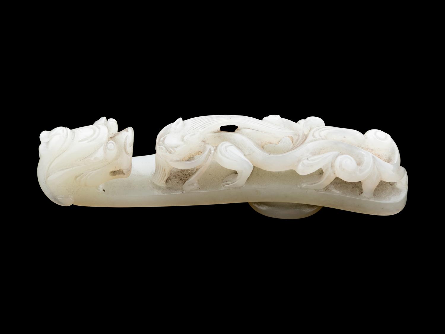 A Chinese Carved Jade Belt Hook