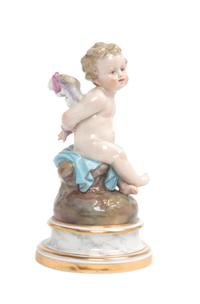 A Meissen Porcelain Figure Height 6 3/4 inches.