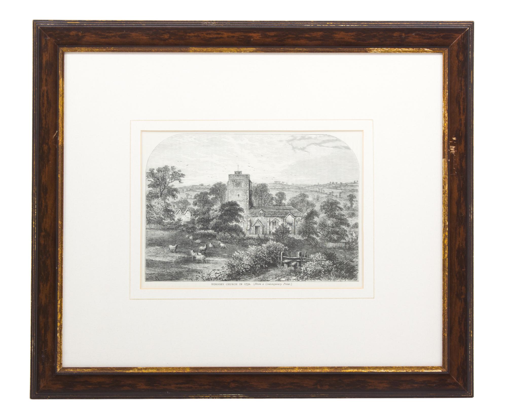 A Group of Ten Black and White Prints Sight size 6 x 8 1/2 inches — 19TH CENTURY