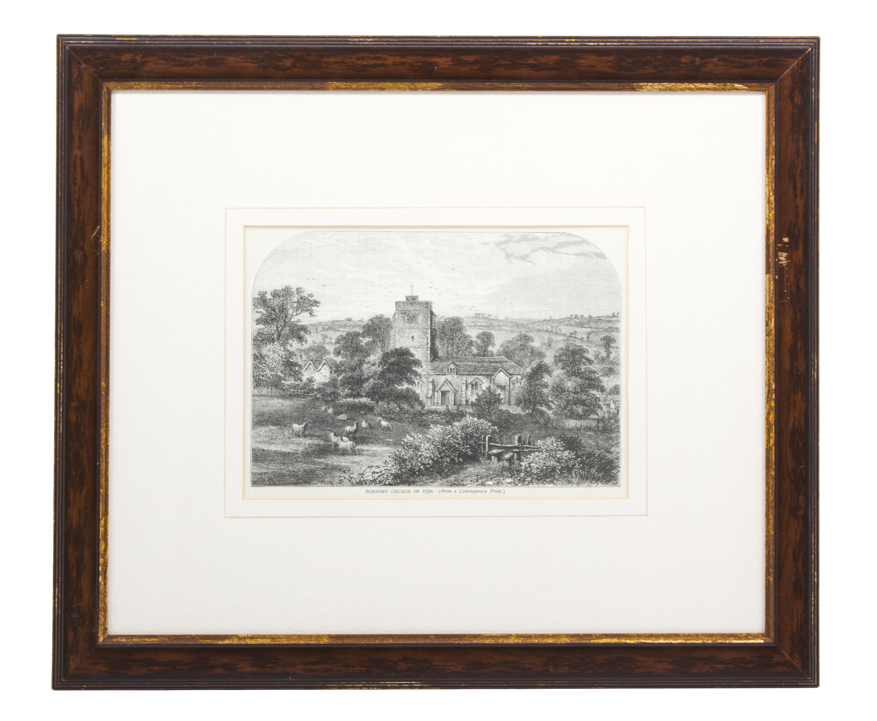 A Group of Ten Black and White Prints Sight size 6 x 8 1/2 inches — 19TH CENTURY