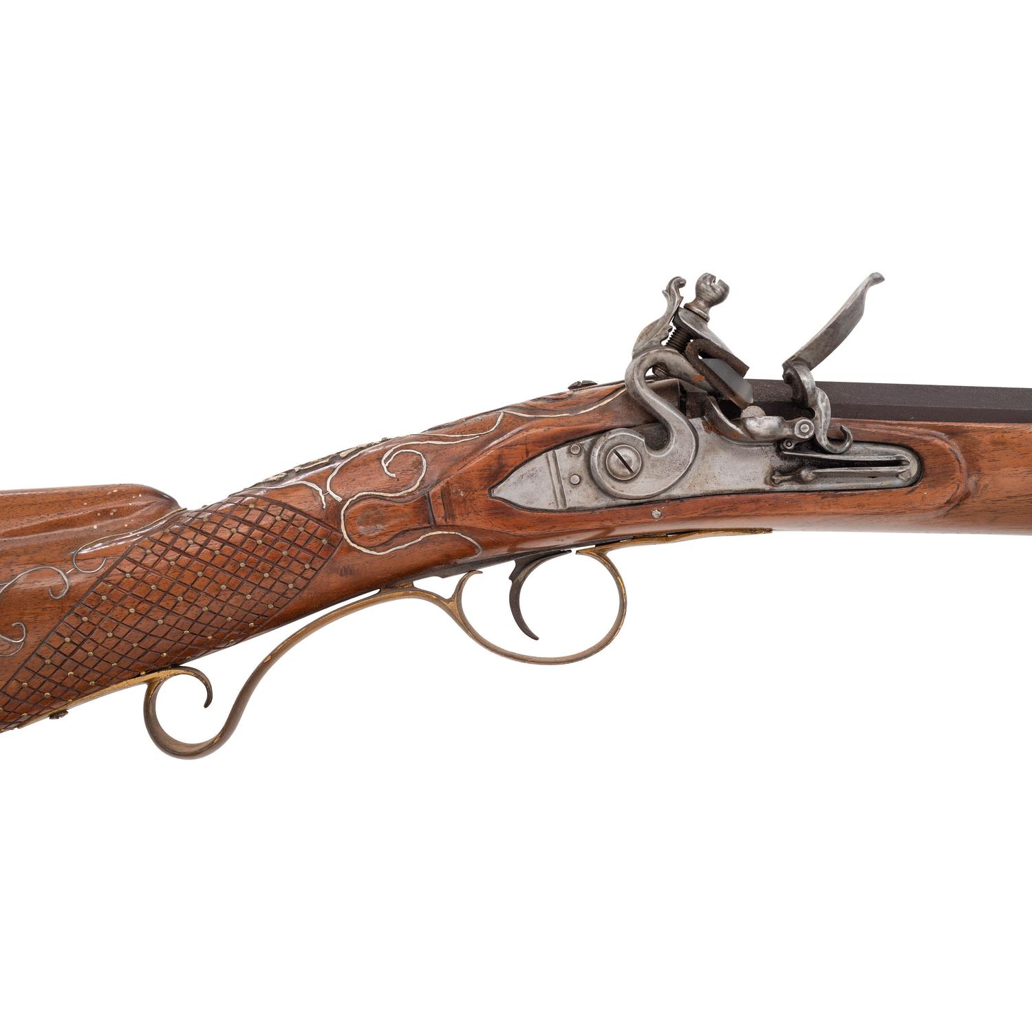 Contemporary Flintlock English Fowler in the Style of Durs Egg