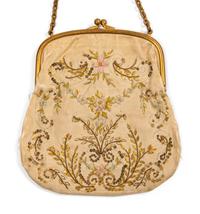 Collection of Sixteen Beaded and Embroidered Fabric and Leather Bags, 1850-1905