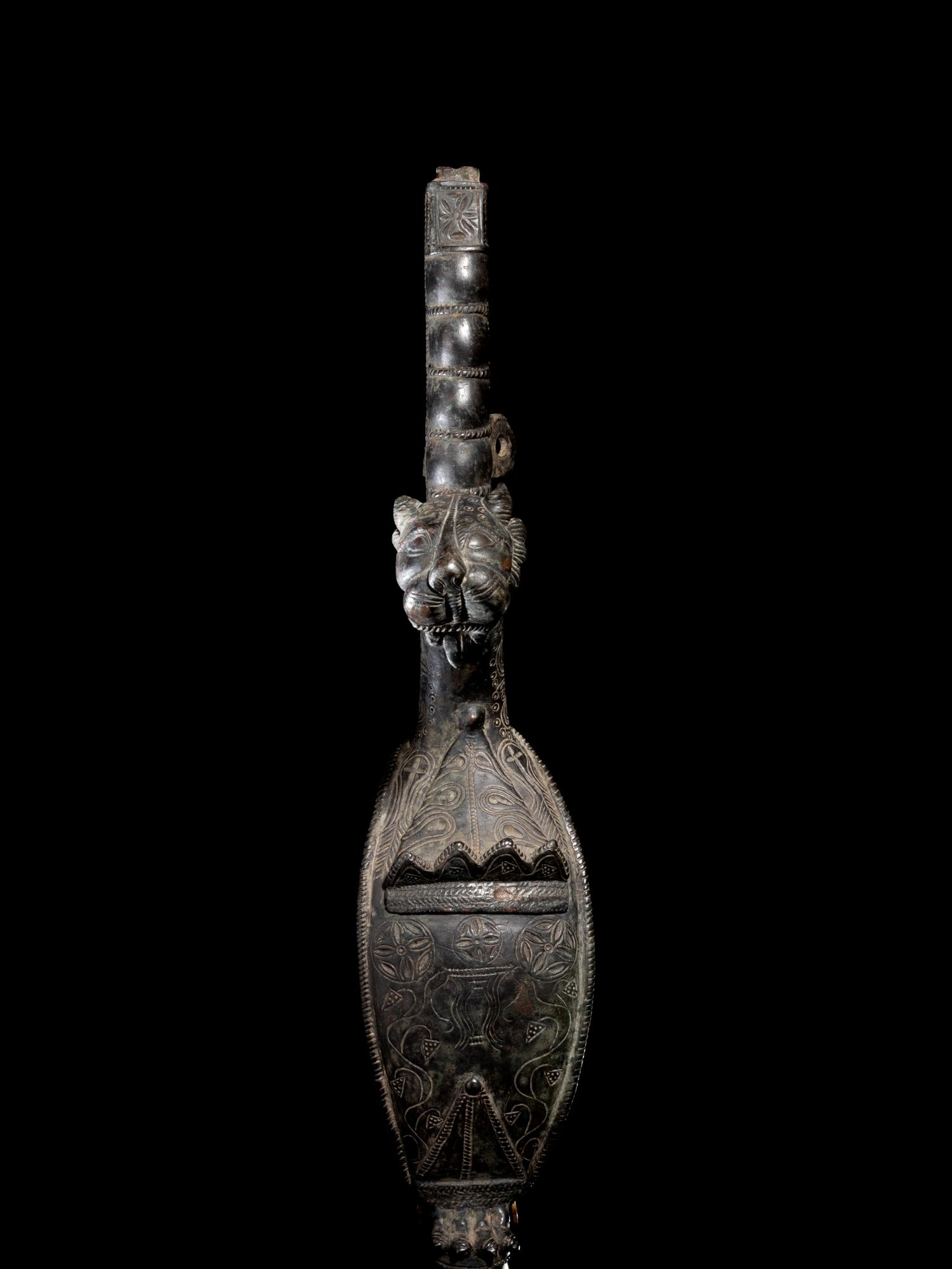A Roman Bronze Tripod Leg