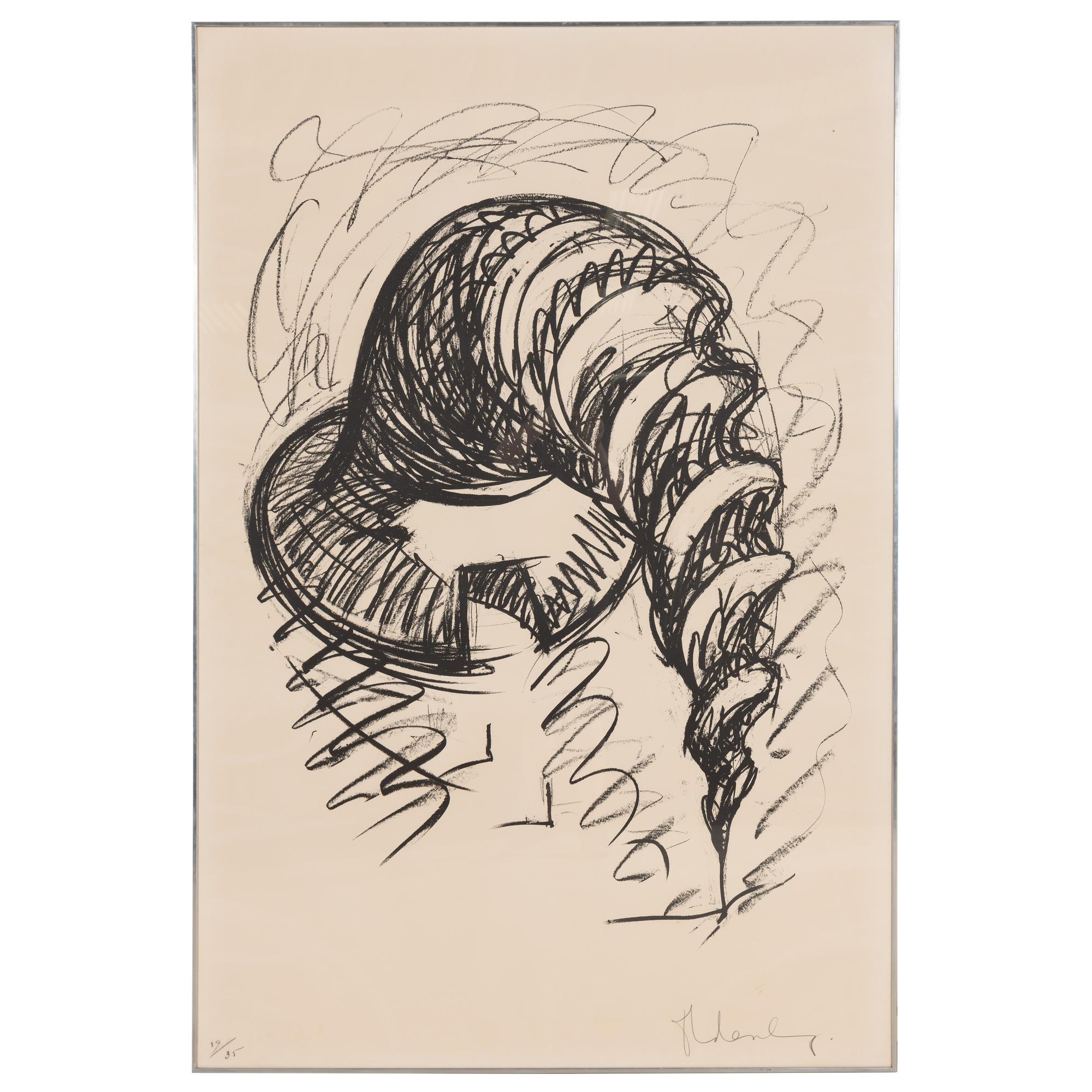 Claes Oldenburg (American, 1929-2022) — Arched Soft Screw as Building , 1976