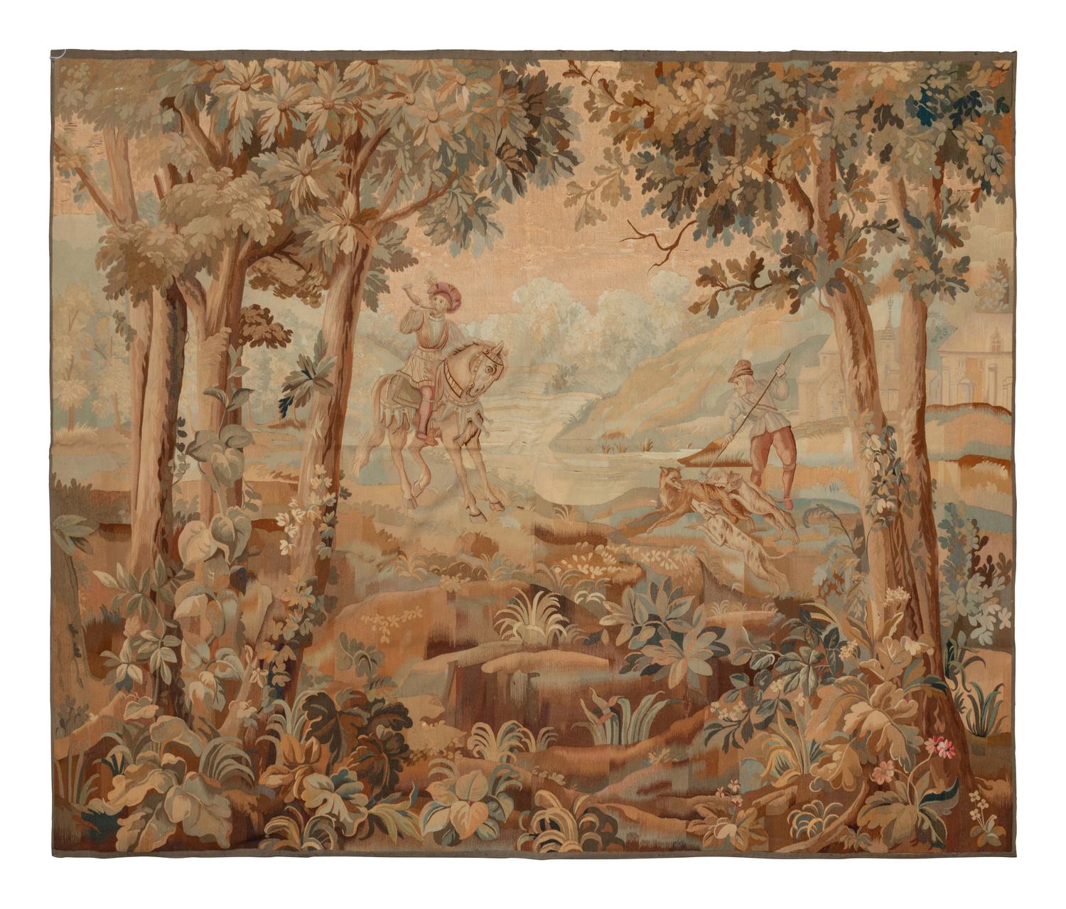 A French Hunting Tapestry — 19TH CENTURY