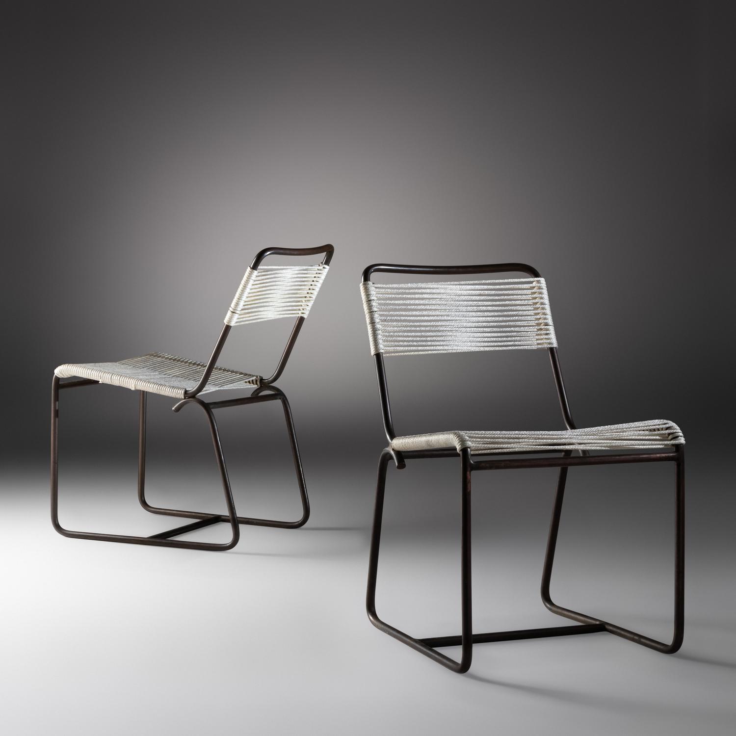Pair of Chairs, c. 1980 Brown Jordan, USA