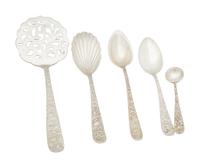 An Assembled American Silver Flatware Service