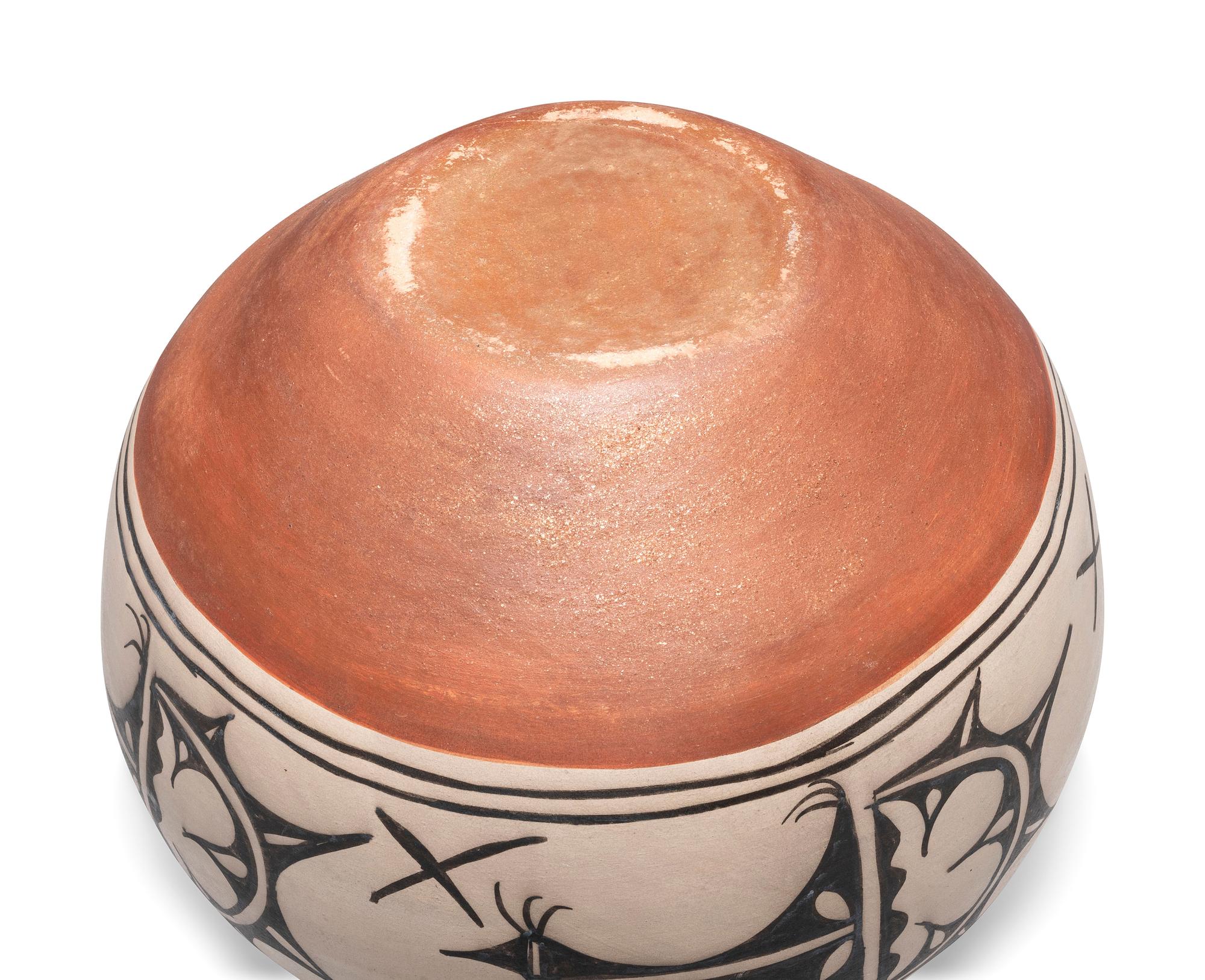 San Ildefonso Polychrome Pottery Storage Jar