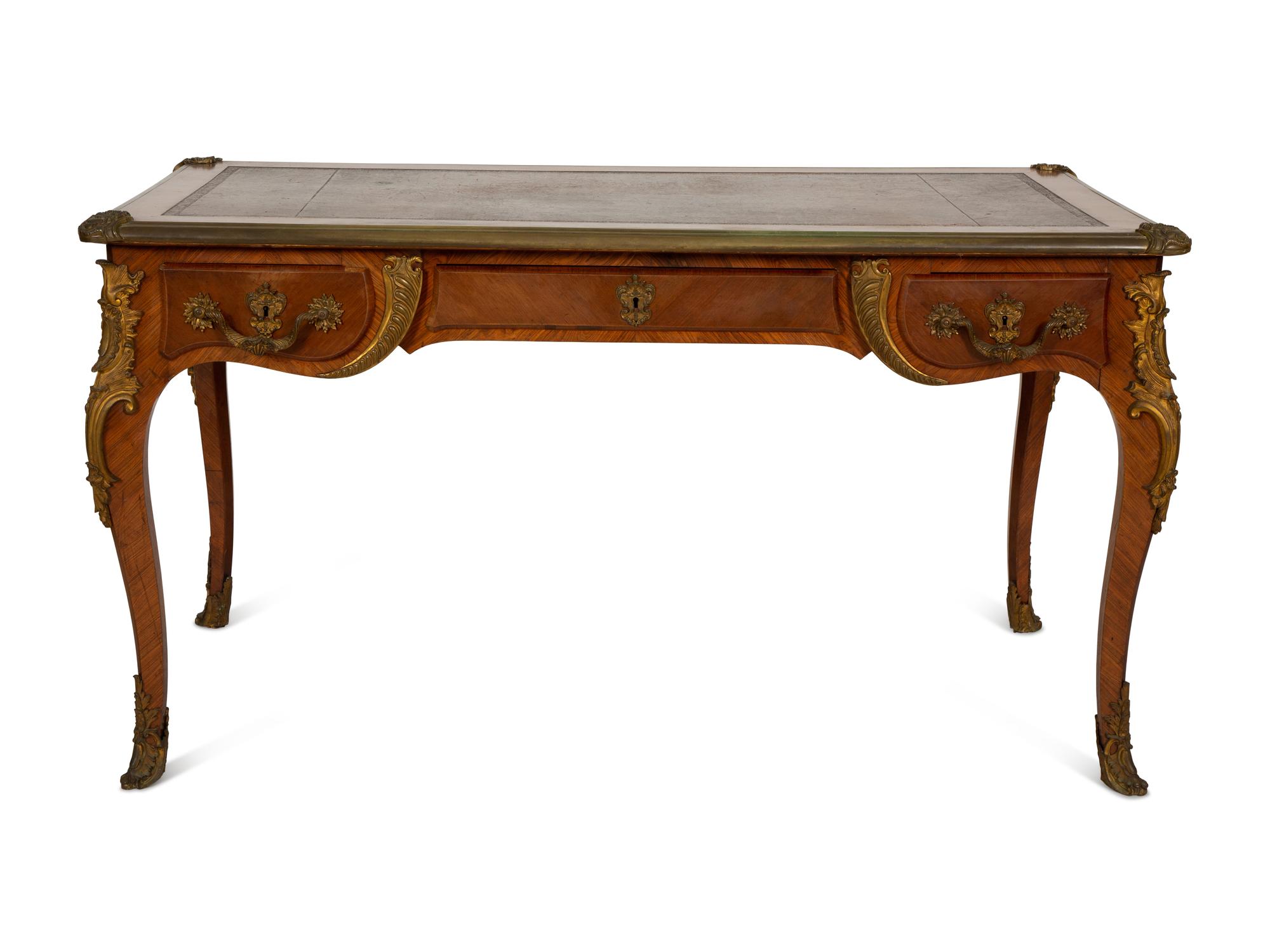 A Louis XV Style Bureau Plat