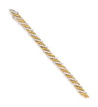 BICOLOR GOLD AND DIAMOND BRACELET