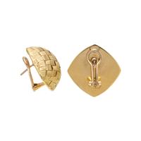 ROBERTO COIN, YELLOW GOLD 'APPASSIONATA' EARCLIPS
