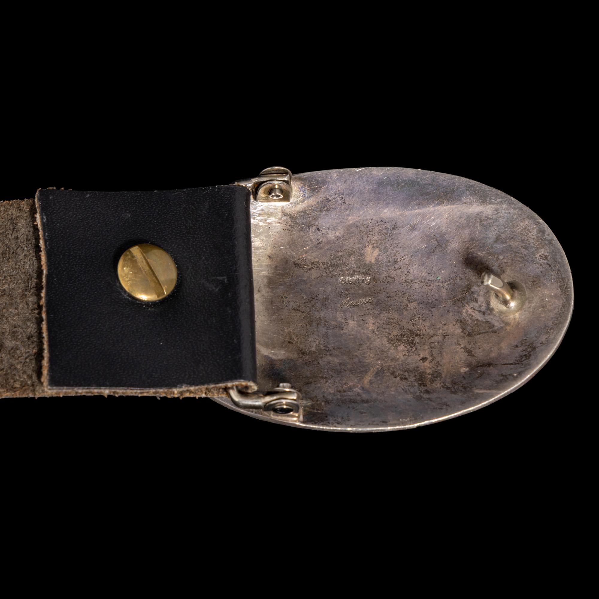 Navajo Sterling Silver Storyteller Concha Belt
