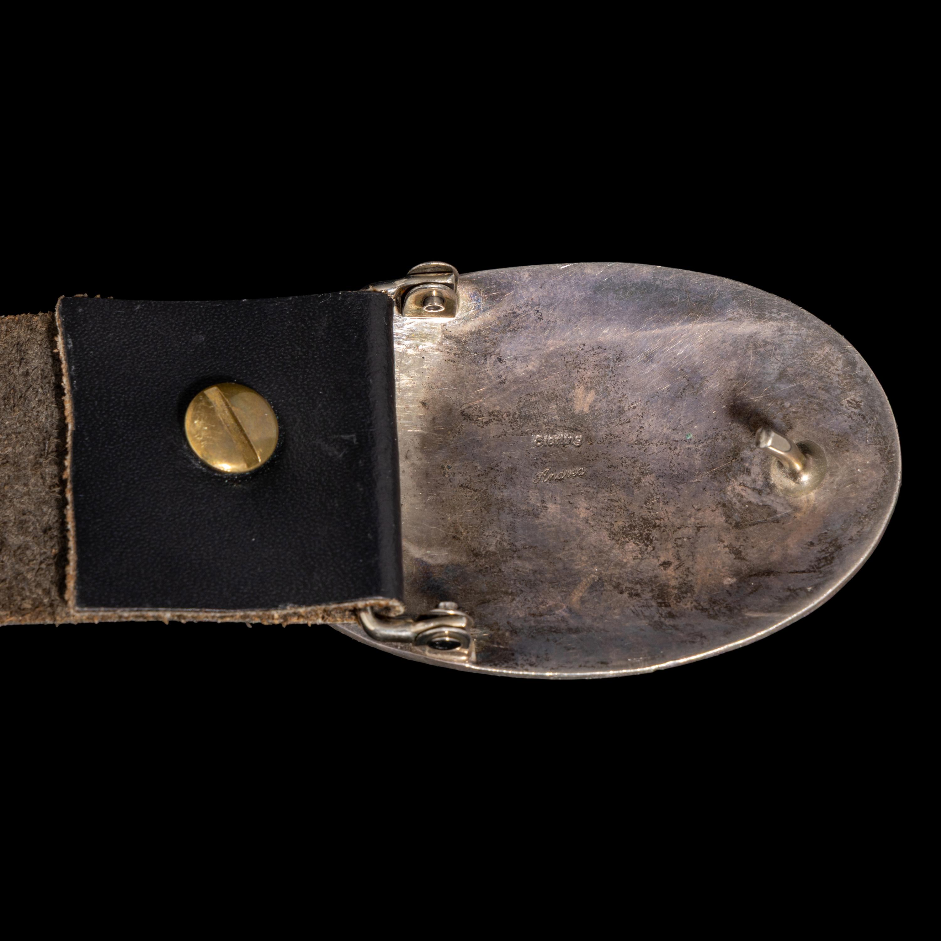 Navajo Sterling Silver Storyteller Concha Belt