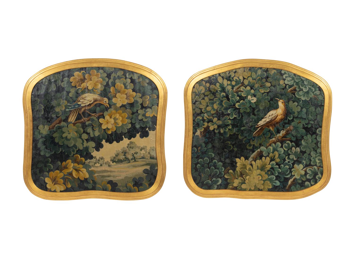 A Pair of Painted Canvas Tapestry Cartoons
