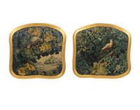 A Pair of Painted Canvas Tapestry Cartoons