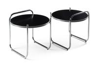 Gilbert Rohde (American 1894-1944), Troy Sunshade, USA, c.1934, a pair of side tables, model no. 13-C