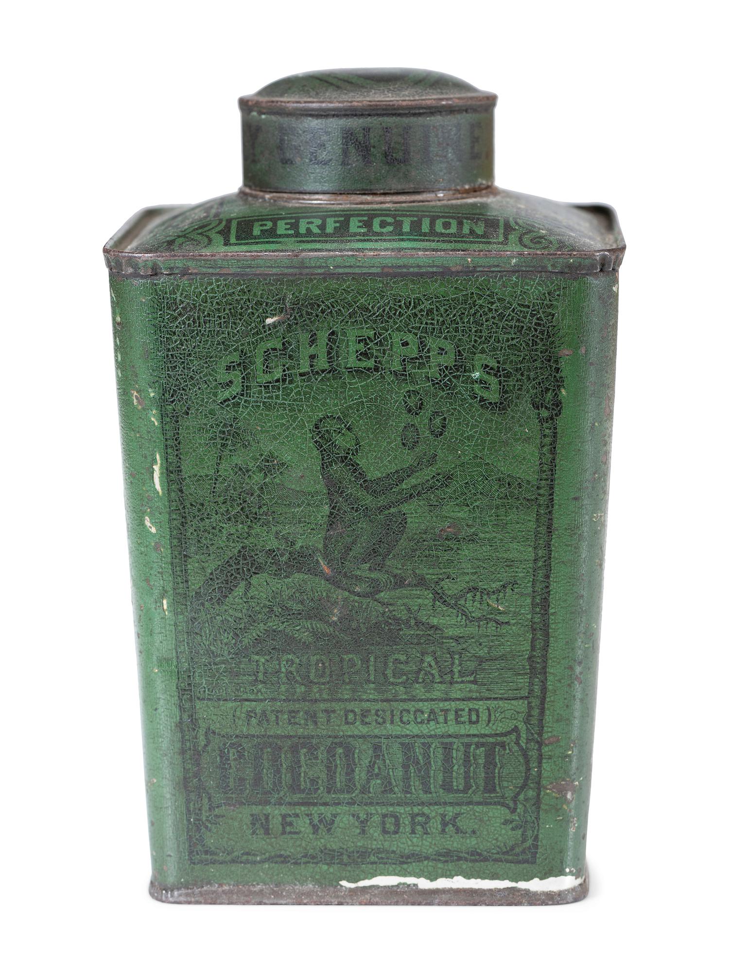 Seven Advertising Tins and Box