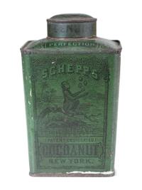Seven Advertising Tins and Box