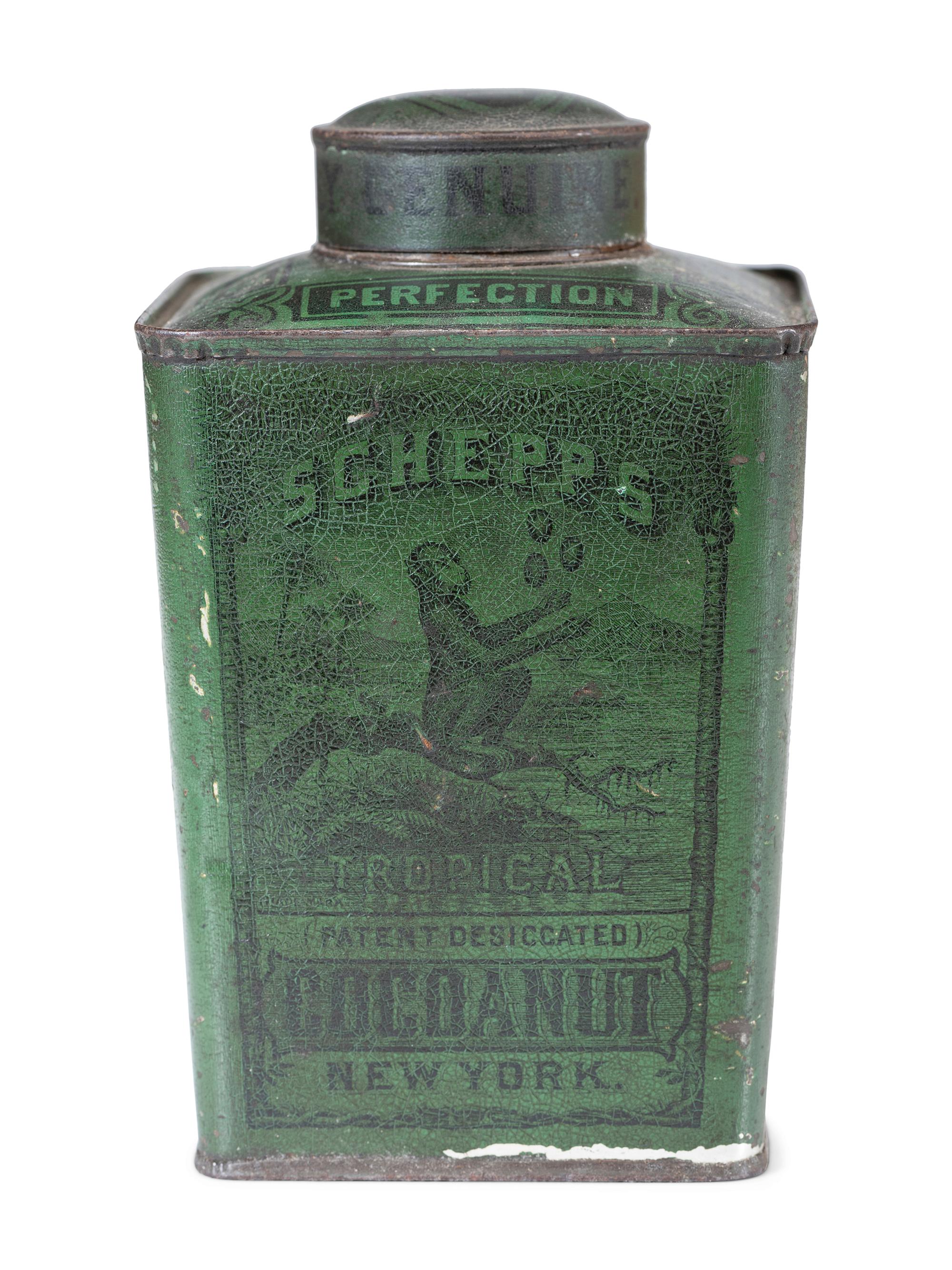 Seven Advertising Tins and Box