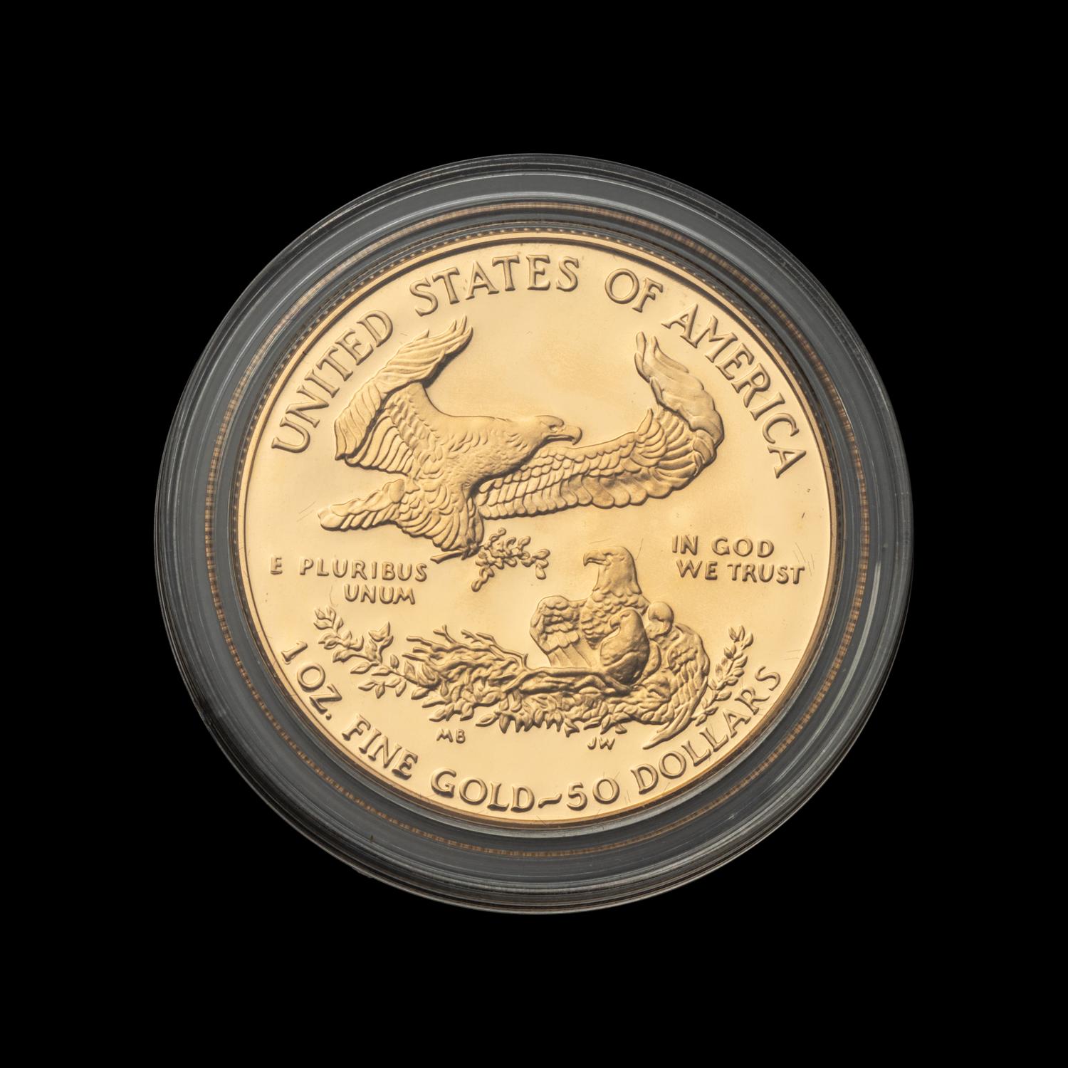 A 1986-W Gold Eagle $50 1 Oz. Gold Proof
