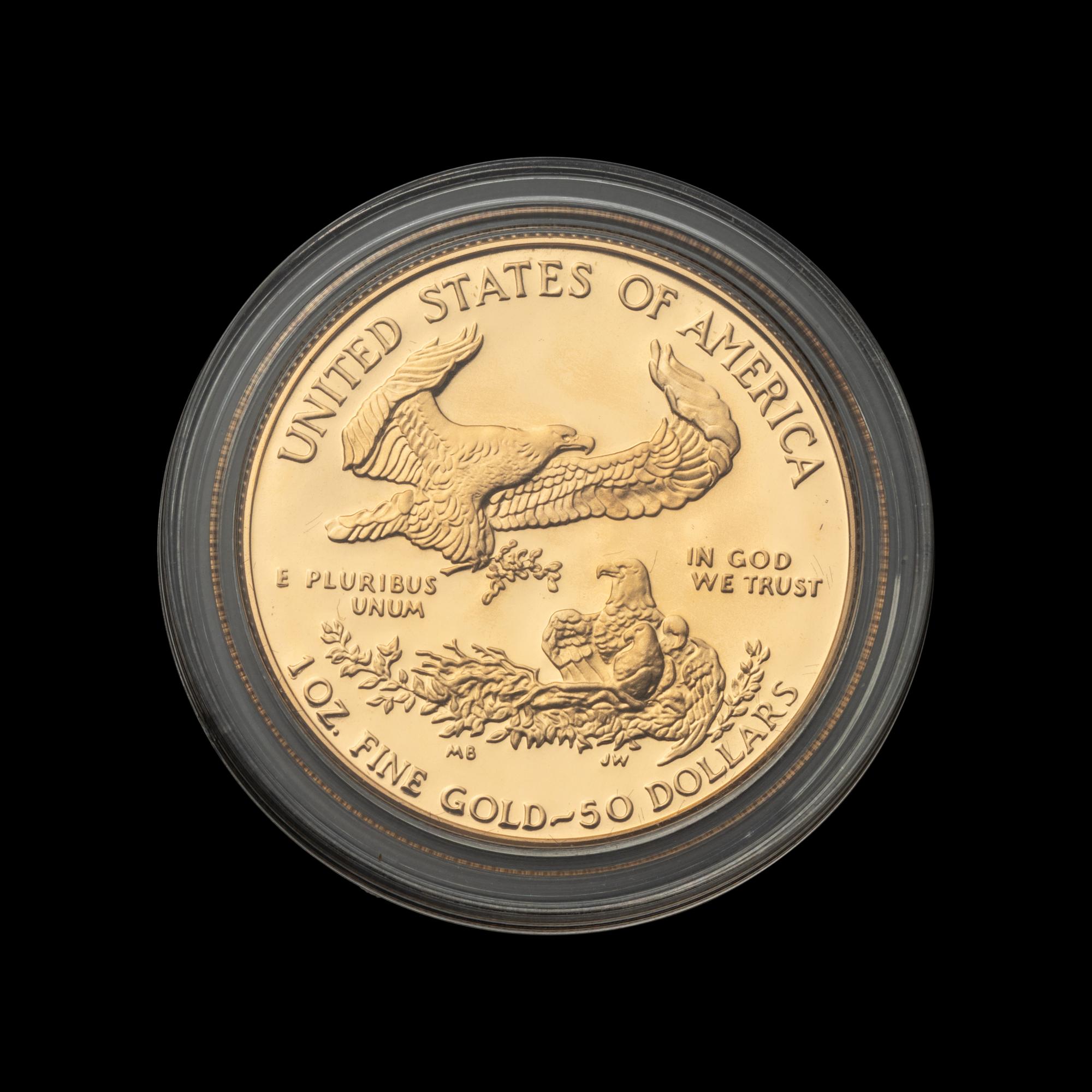 A 1986-W Gold Eagle $50 1 Oz. Gold Proof