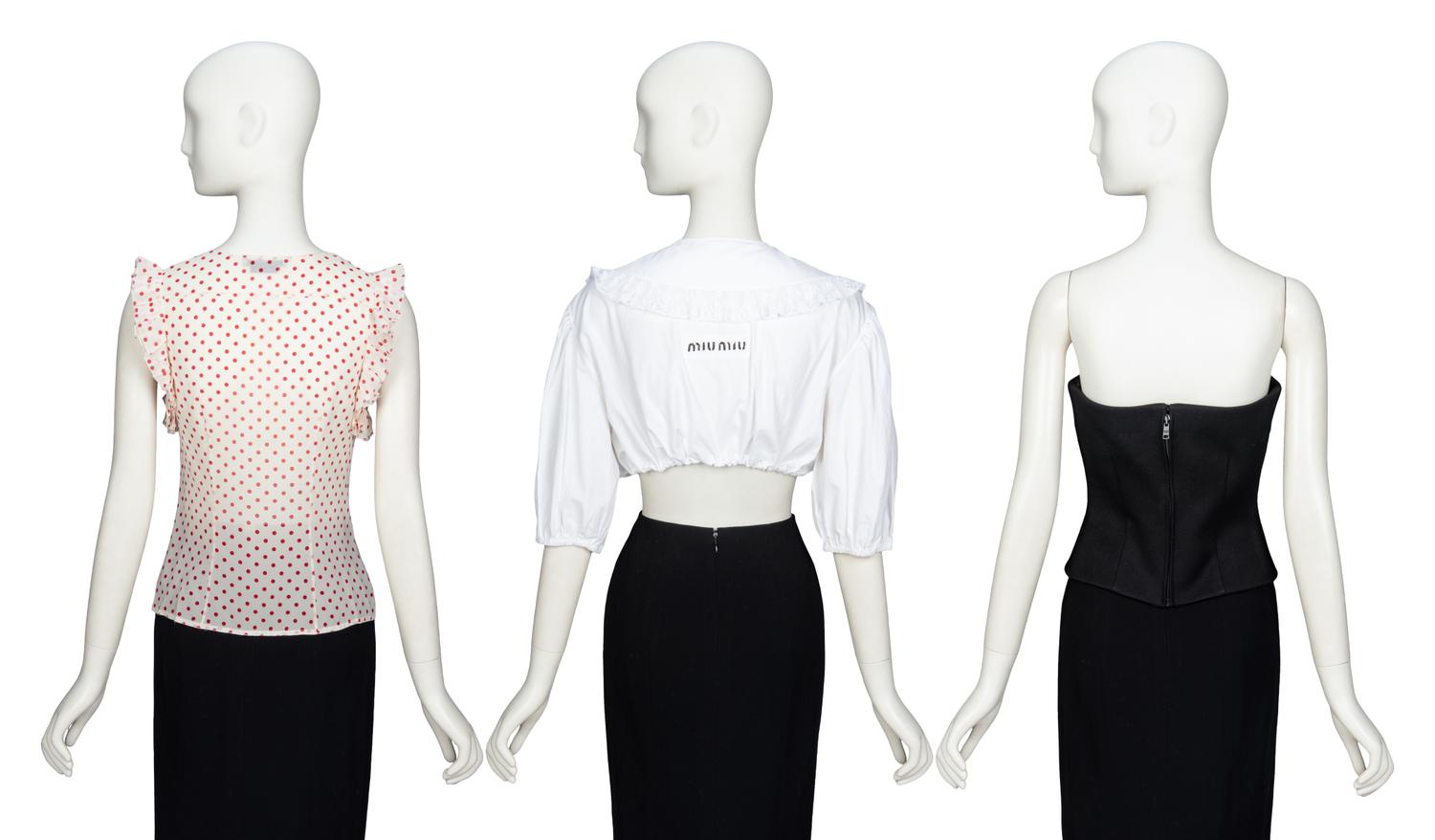 PRADA & MIU MIU, THREE TOPS