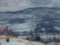 Frank Swift Chase, (American, 1886-1958), Winterscape