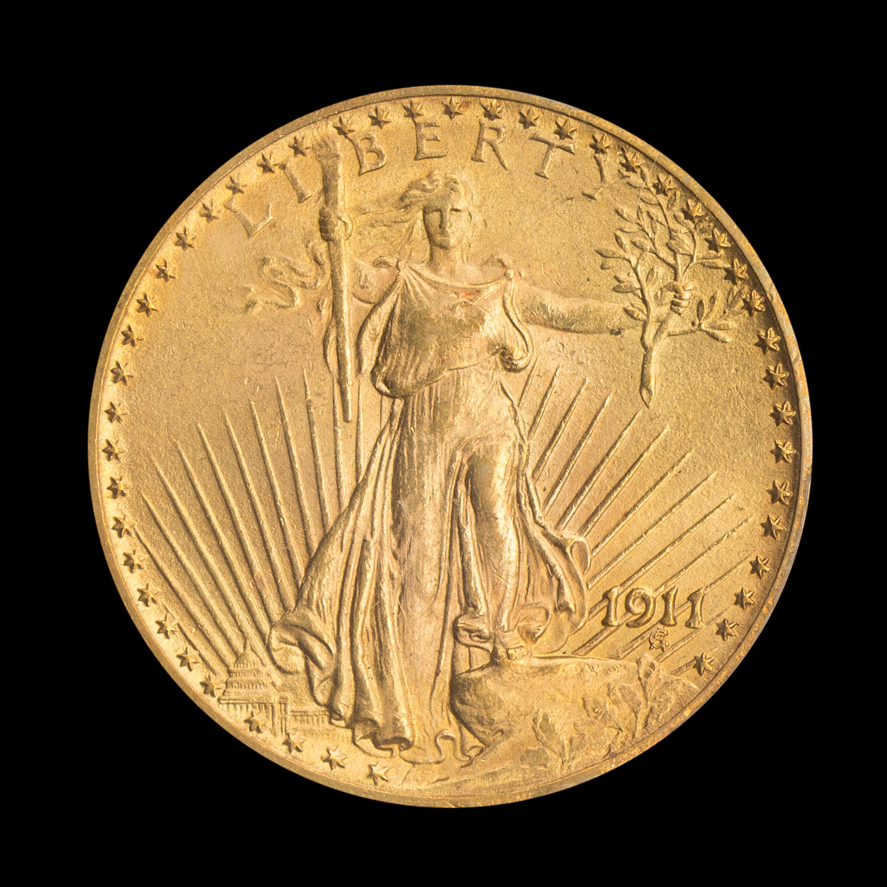 A United States 1911 St. Gaudens $20 Gold Coin