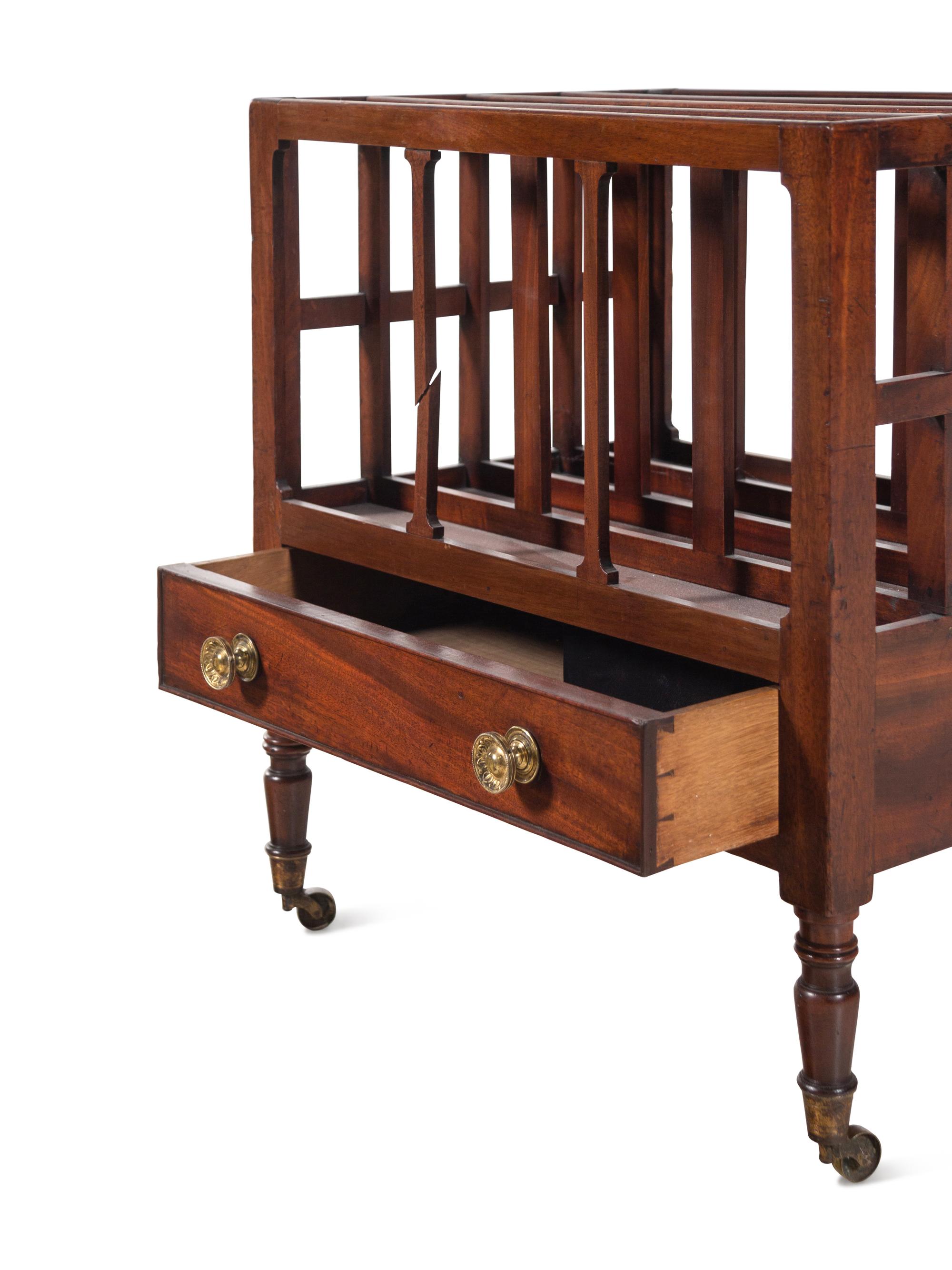 A George III Mahogany Canterbury