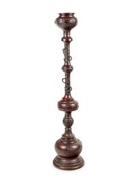 A Japanese Bronze Torchere