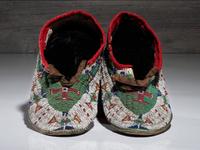 Sioux Beaded Hide Moccasins