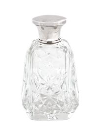 An English Silver Capped Cut Crystal Scent Bottle — EARLY 20TH CENTURY