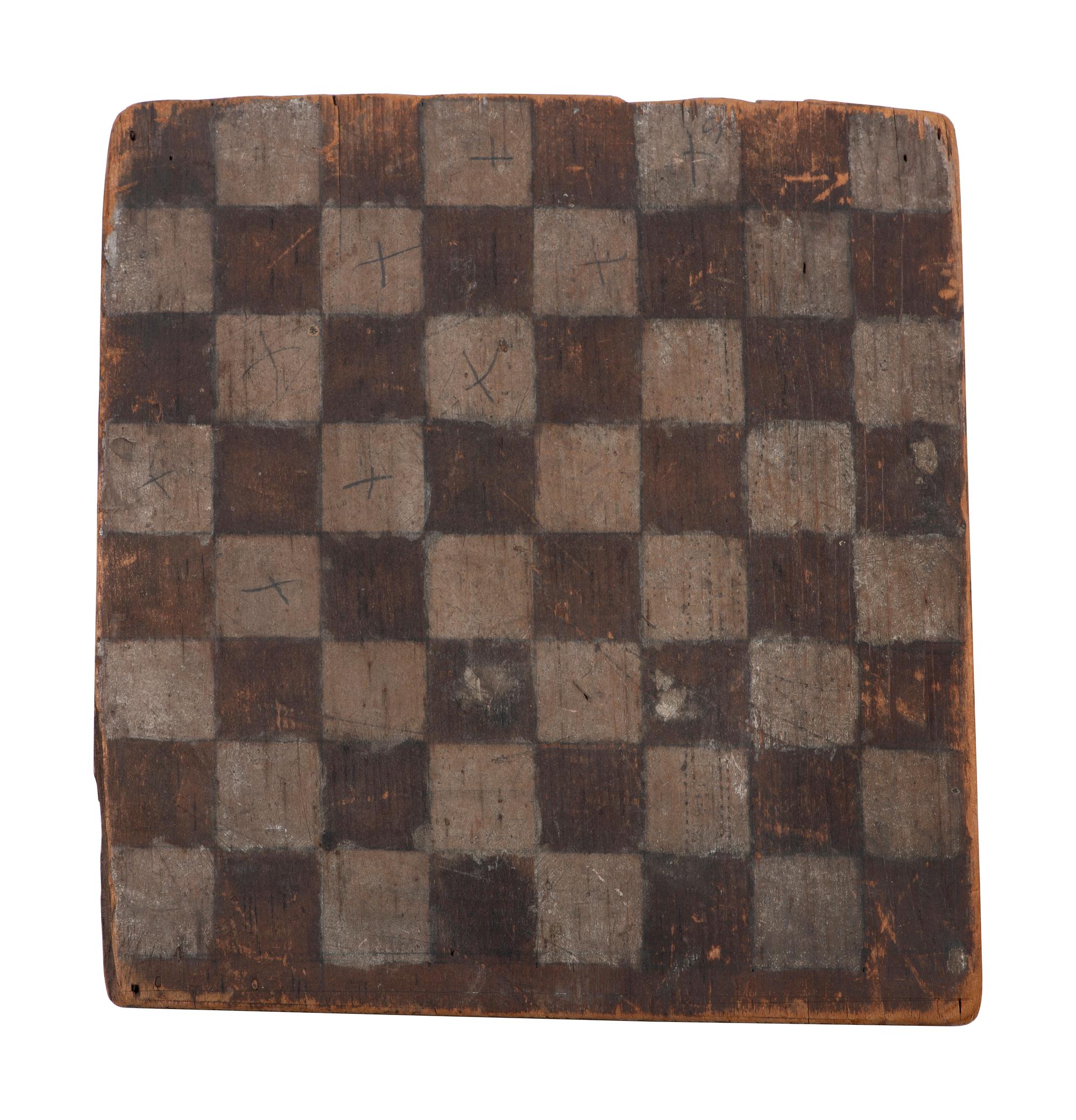 Five Paint Decorated Checkerboards